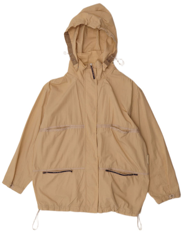 Krizia Jeans Veste utilitaire surdimensionnée pour femme UK 14 Large Jaune Coton
