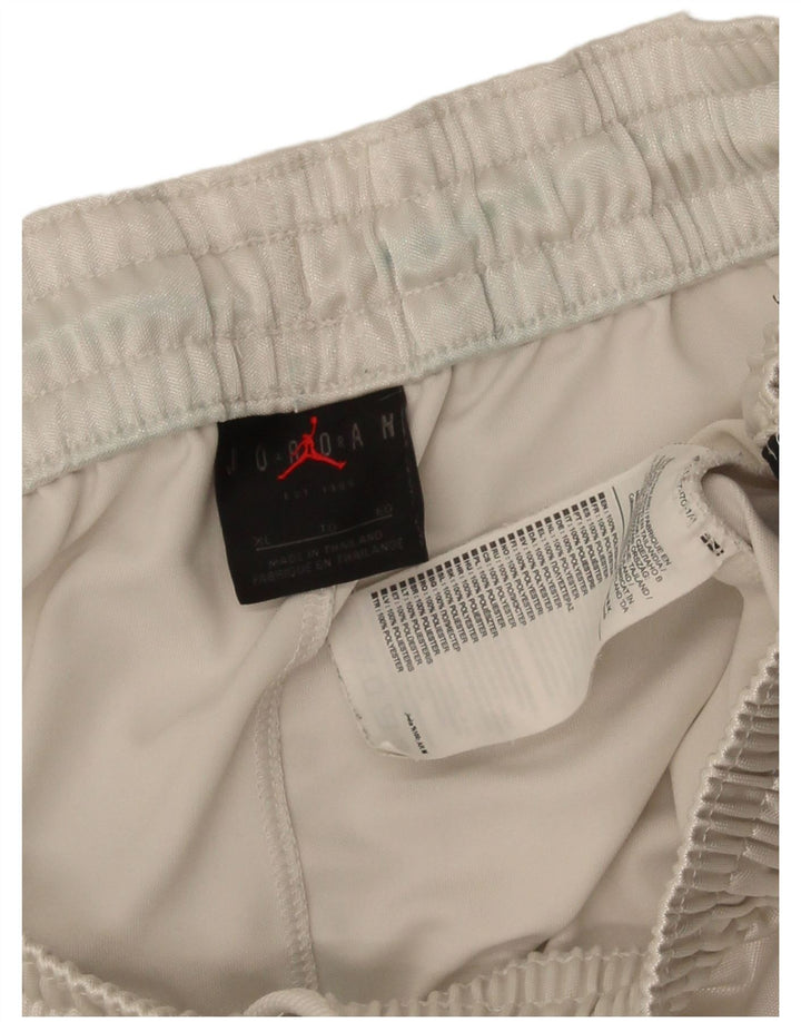 Jordan Short de sport pour homme XL Blanc Colorblock Polyester