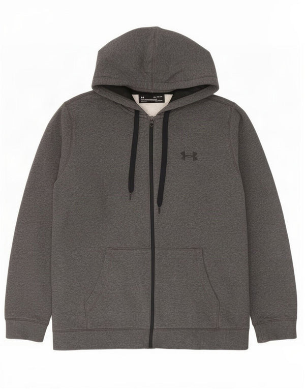 Under Armour Cold Gear Zip Sweat à Capuche XL Homme Gris Coton
