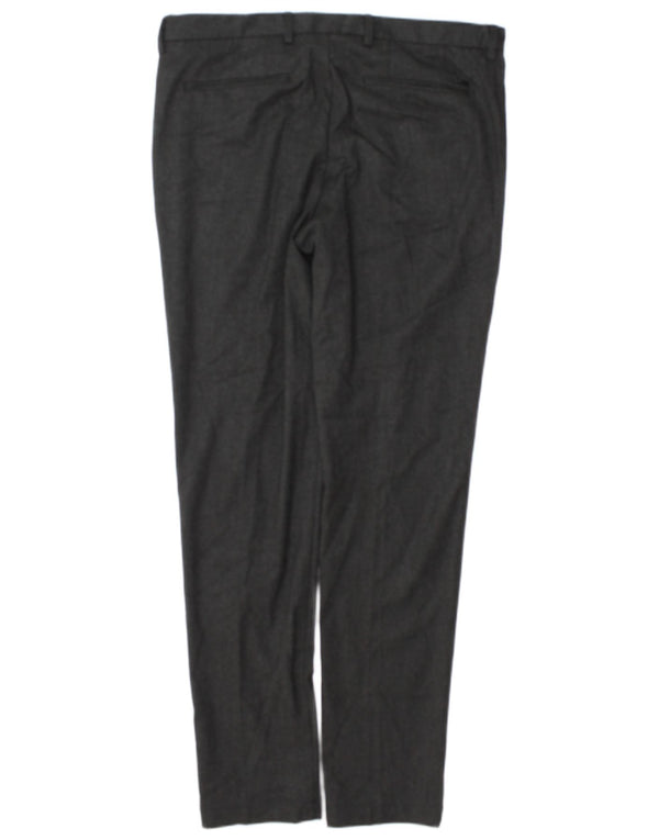 Hugo Boss Pantalon chino slim pour homme EU 50 Large W34 L32 Gris Polyester