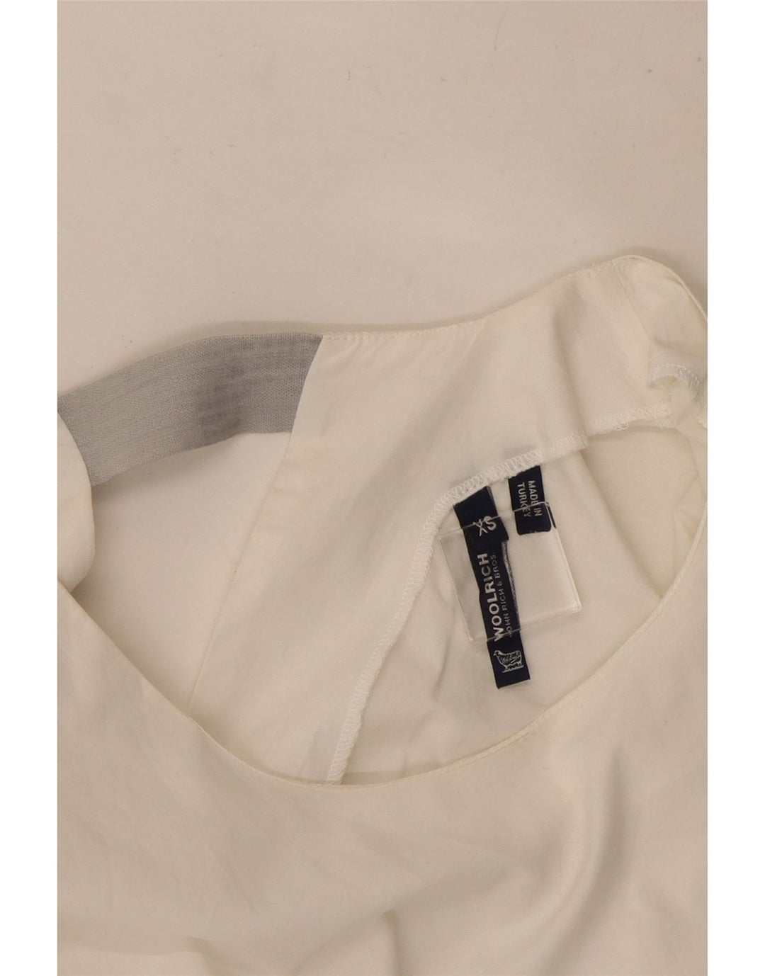 Woolrich Robe droite surdimensionnée sans manches pour femme UK 6 XS Blanc