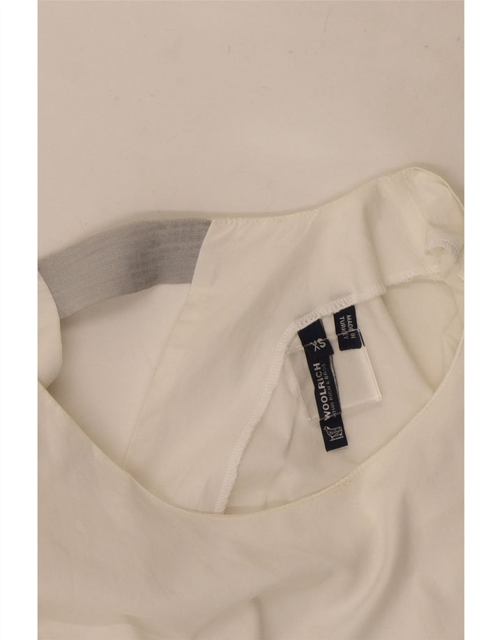 Woolrich Robe droite surdimensionnée sans manches pour femme UK 6 XS Blanc