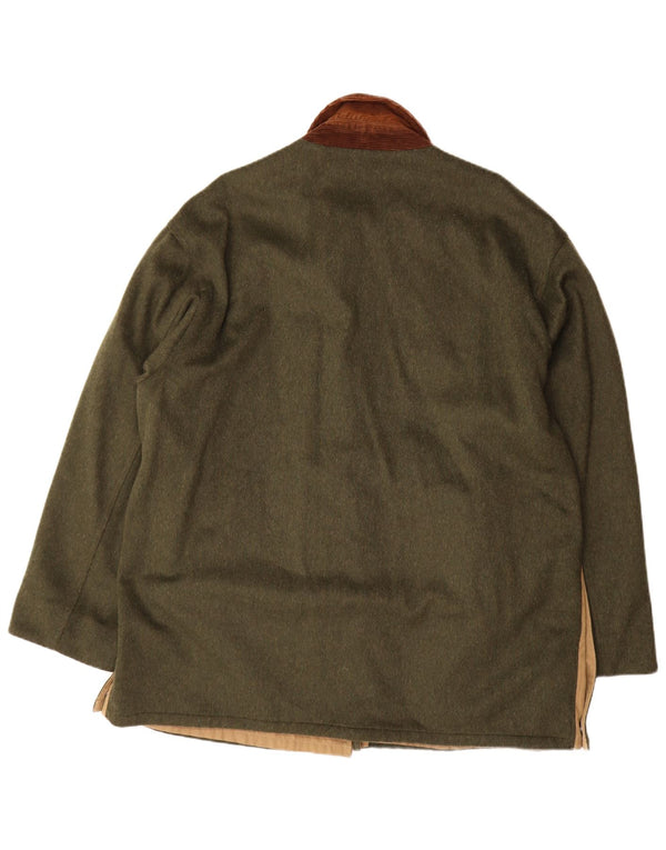 Aquascutum Pardessus réversible pour homme UK 42 XL Vert