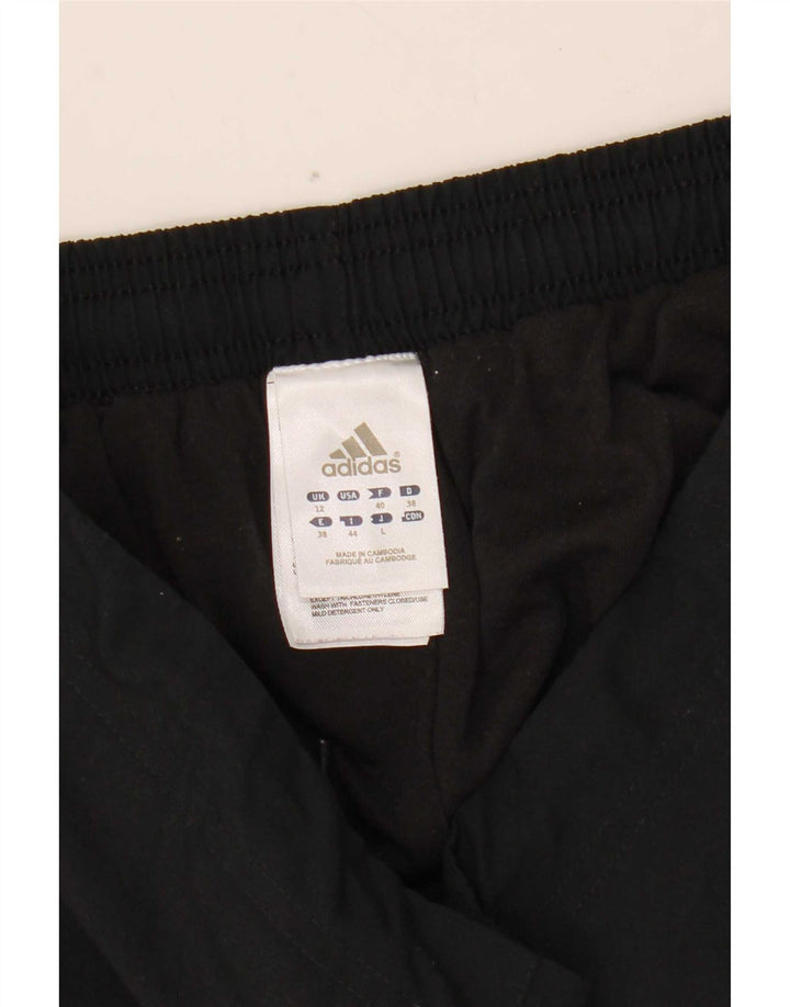 Adidas Pantalon de survêtement pour femme Joggers UK 12 Medium Noir Polyester