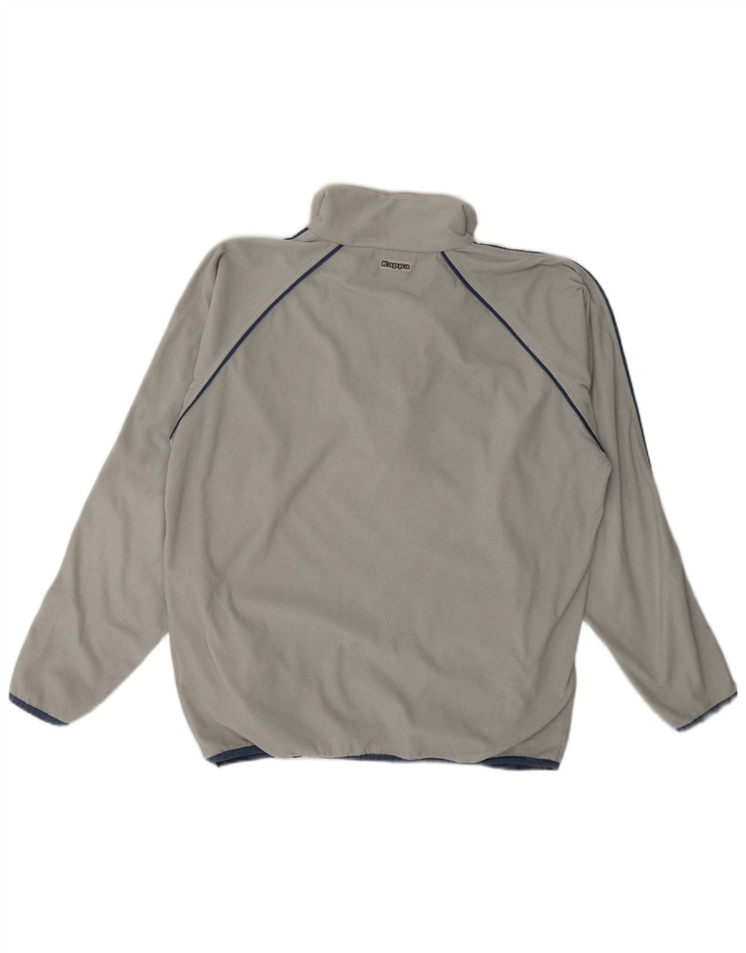 Kappa Pull polaire à col zippé pour homme Taille L Gris Polyester