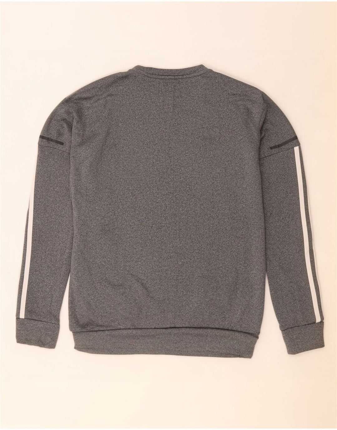 Adidas Sweat-shirt pour femme UK 12/14 Gris moyen moucheté Polyester