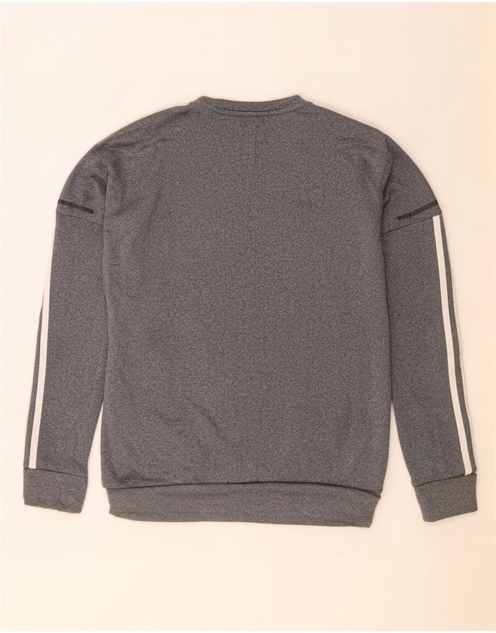 Adidas Sweat-shirt pour femme UK 12/14 Gris moyen moucheté Polyester
