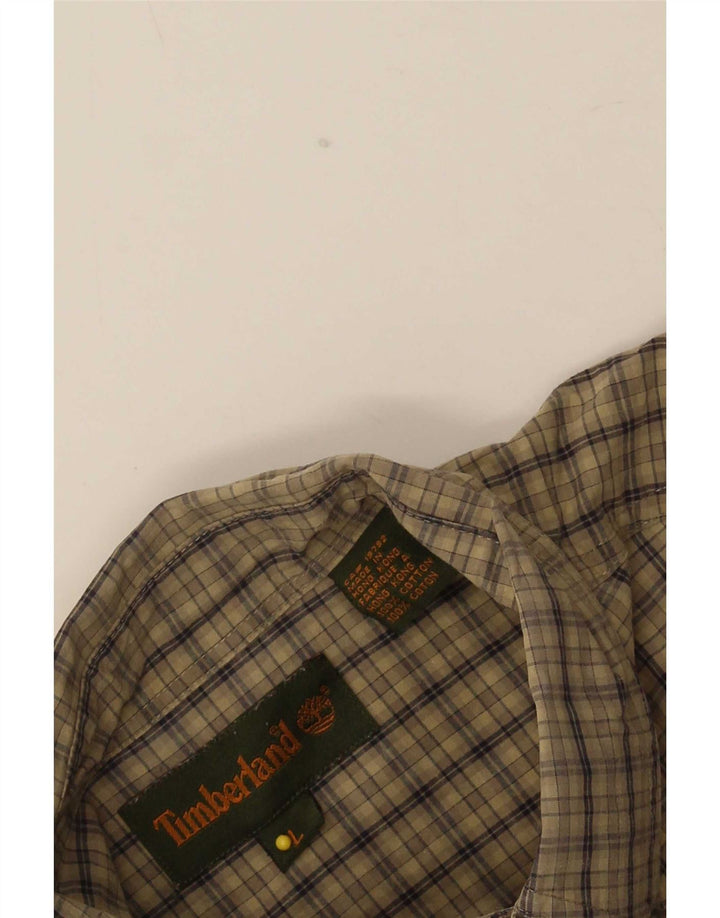 Timberland Chemise Homme Grand Kaki Check Coton