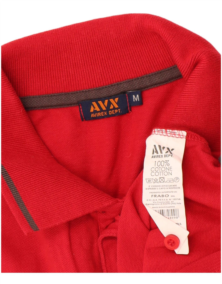 Avirex Polo Homme Rouge Moyen Coton