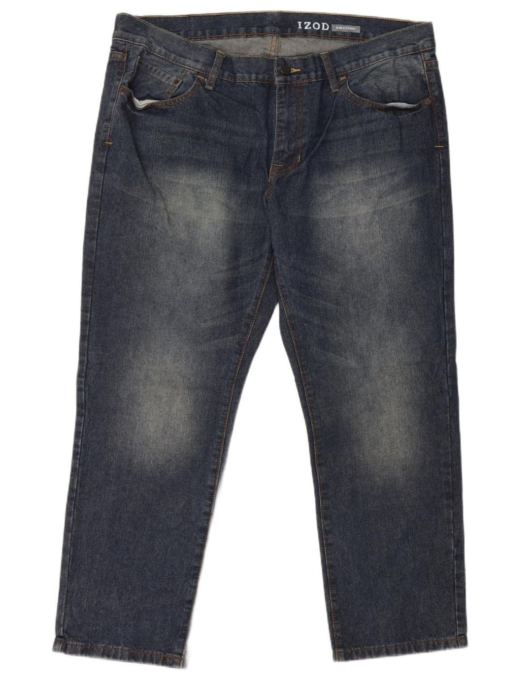 IZOD Jean Slim Droit Homme W40 L30 Bleu Coton
