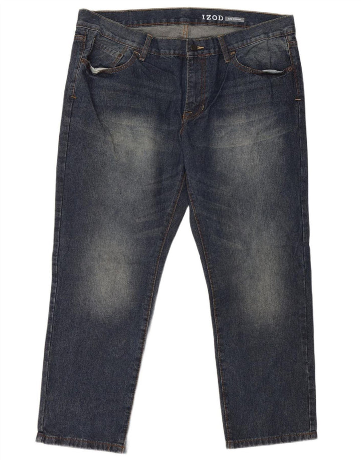 IZOD Jean Slim Droit Homme W40 L30 Bleu Coton