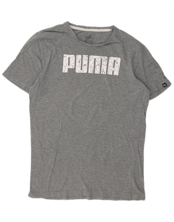 PUMA T-Shirt Graphique Homme Gris Moyen