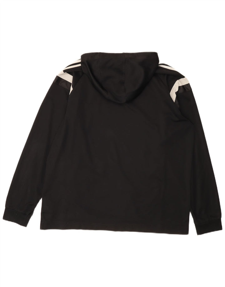 Adidas Pull à capuche pour homme XL Noir Colorblock Polyester