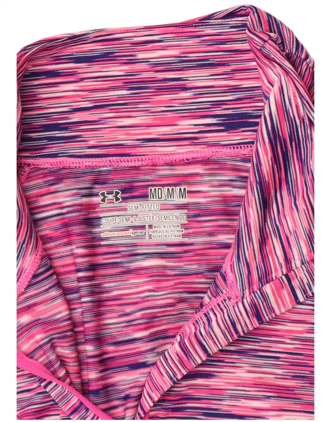 Under Armour Haut de survêtement Slim Fit pour femme UK 12 Rose moyen