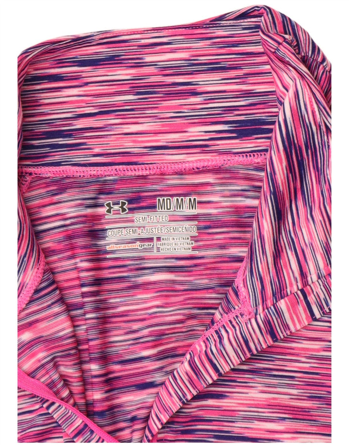 Under Armour Haut de survêtement Slim Fit pour femme UK 12 Rose moyen