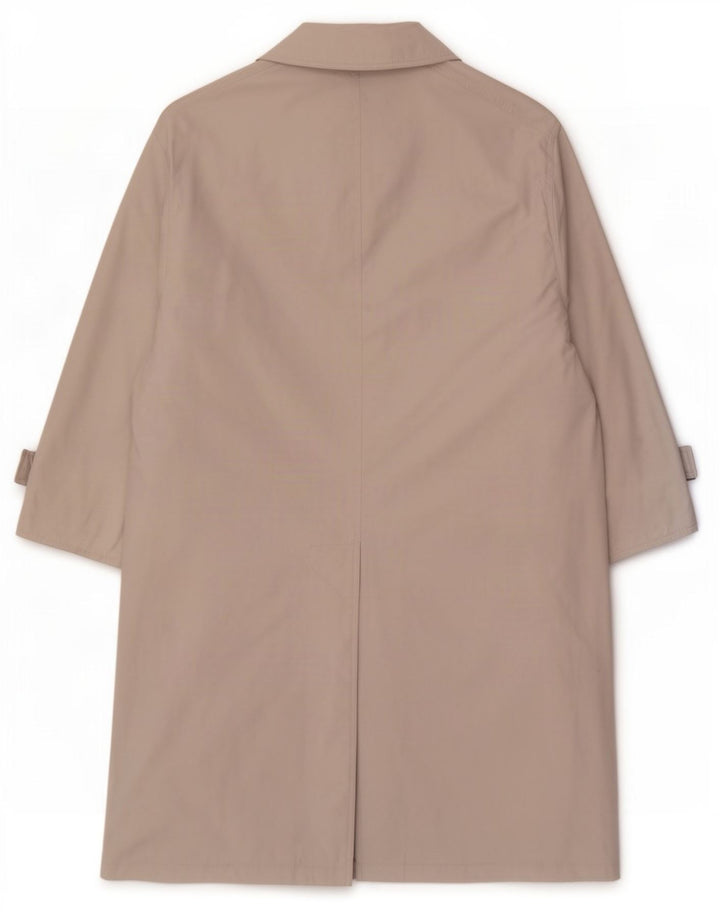 vintage Mens Overcoat UK 44 2XL Beige Polyester