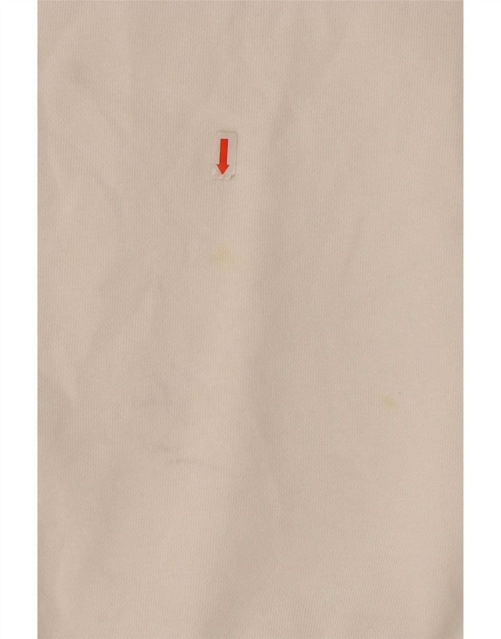 Adidas Sweat-shirt pour homme en coton blanc Taille L
