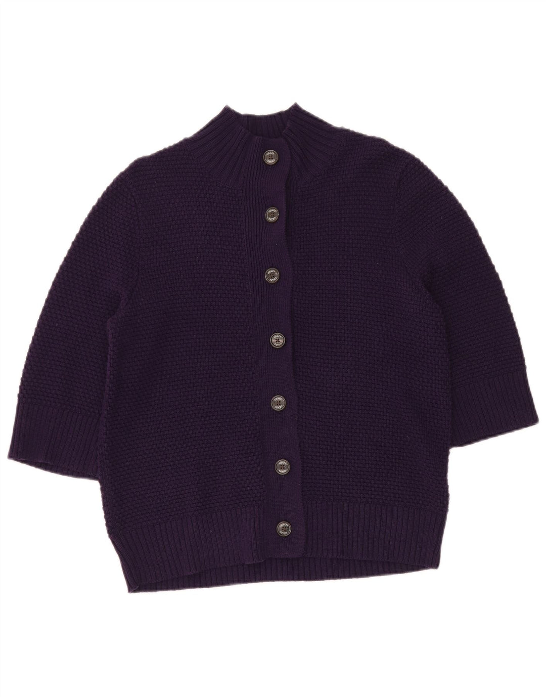 CHAPS Pull cardigan à manches 3/4 pour femme UK 12 Violet moyen