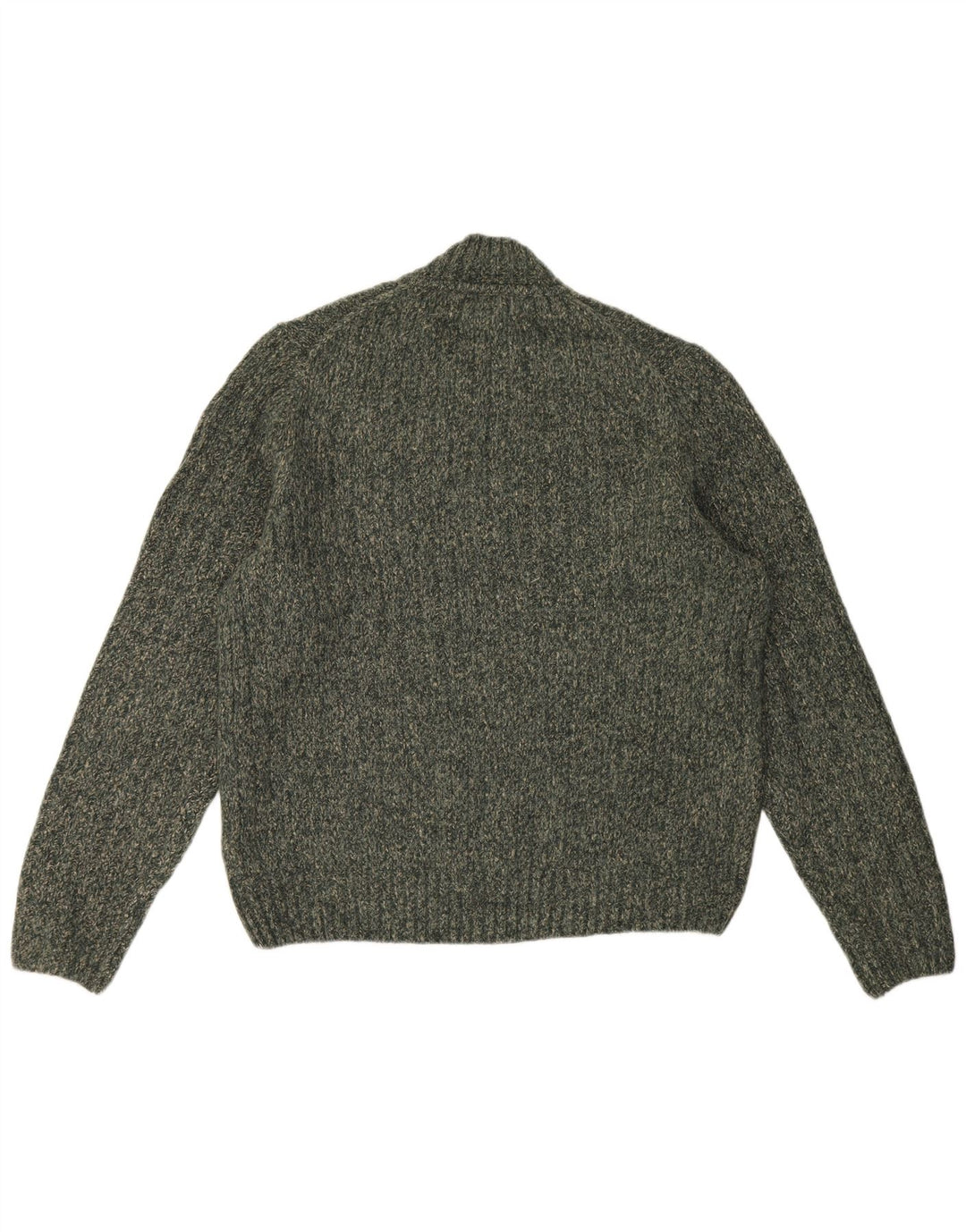 Marks & Spencer Pull à col roulé pour homme Large Kaki Acrylique