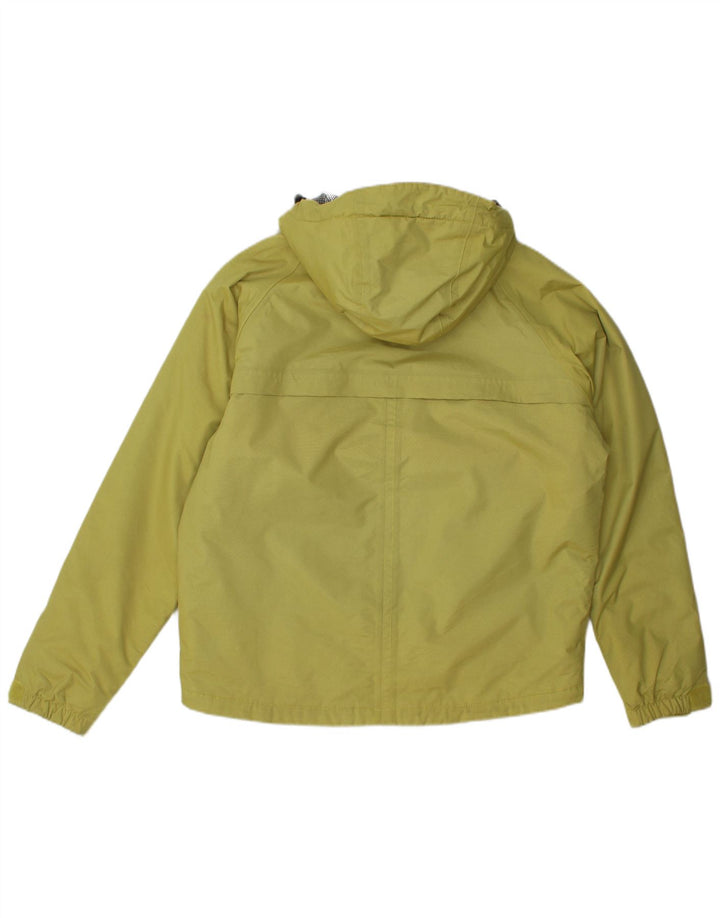 Slam Veste coupe-vent à capuche graphique pour homme UK 38 Nylon jaune moyen