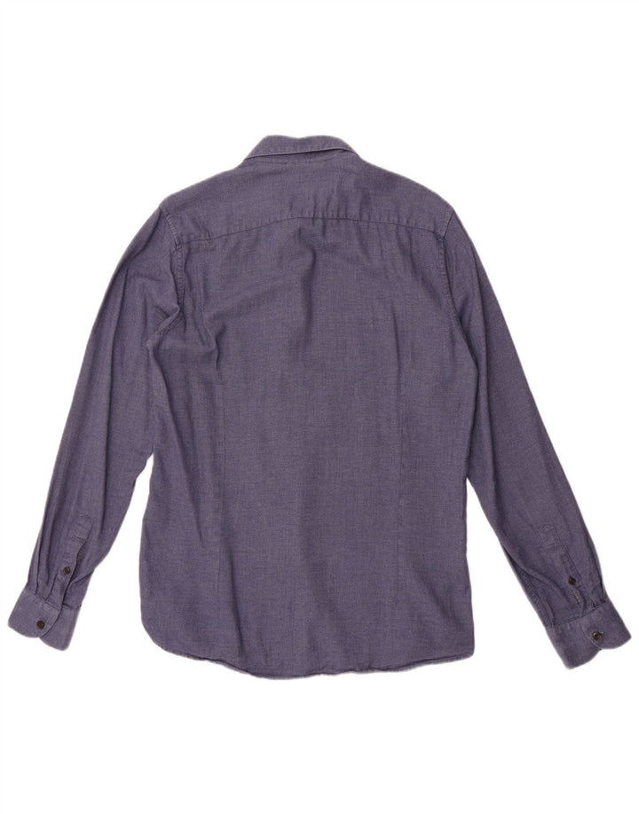 Ted Baker Chemise Homme Taille 3 Coton Bleu Moyen