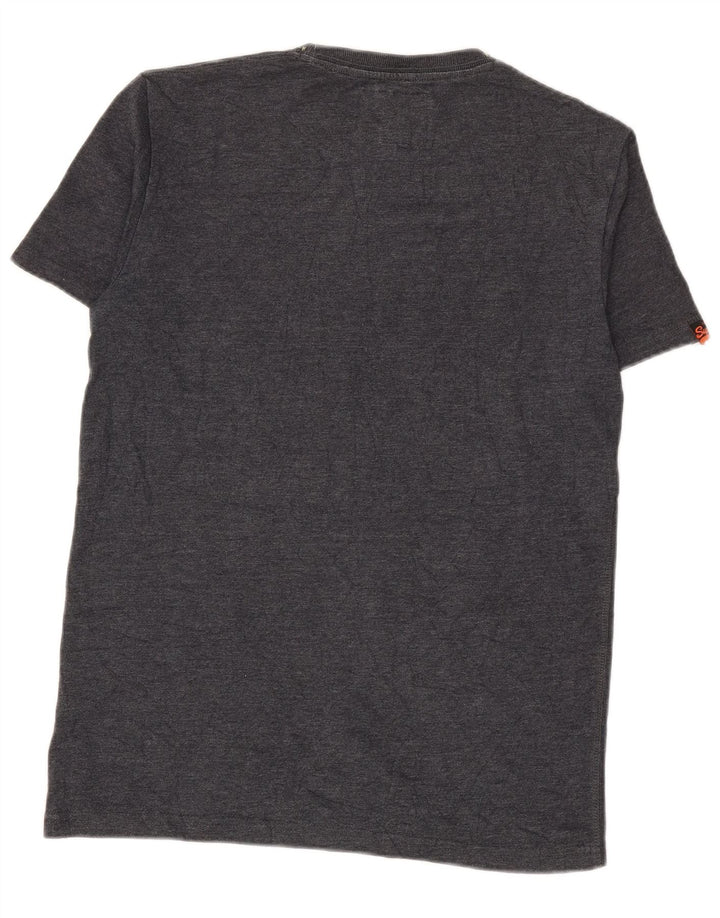 SUPERDRY T-Shirt Graphique Homme Gris Moyen Coton