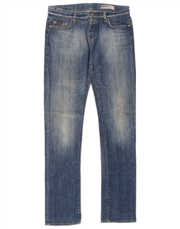 Gas Jean Slim Femme W31 L34 Bleu Coton