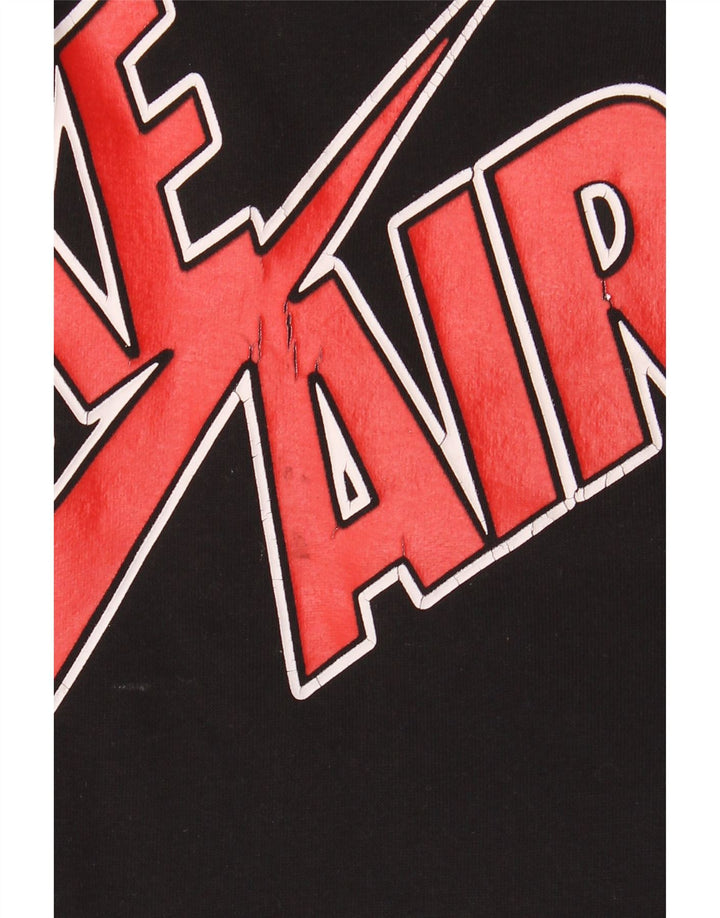Nike Pull à capuche Air Graphic pour homme en coton noir moyen