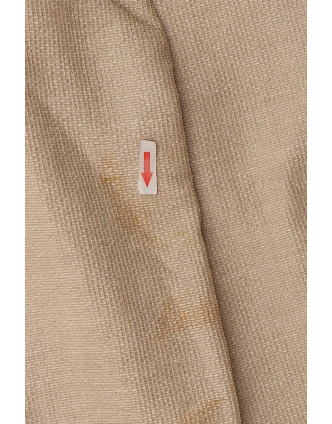 Zara Veste Blazer Femme UK 12 Coton Beige Moyen