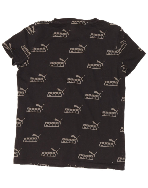Puma T-Shirt Graphique Homme Noir Moyen Coton