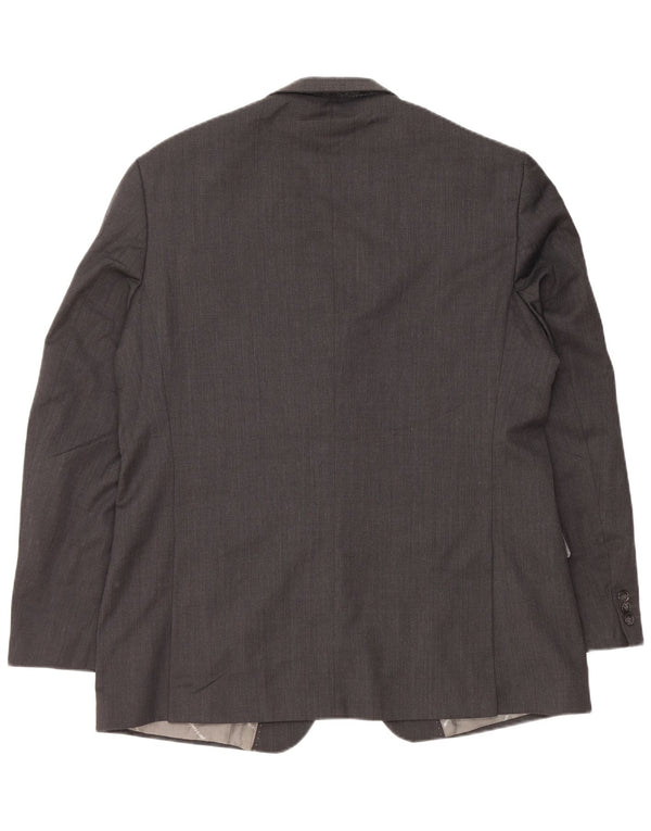 Pierre Cardin Veste Blazer 2 Boutons Homme IT 54 2XL Gris Laine