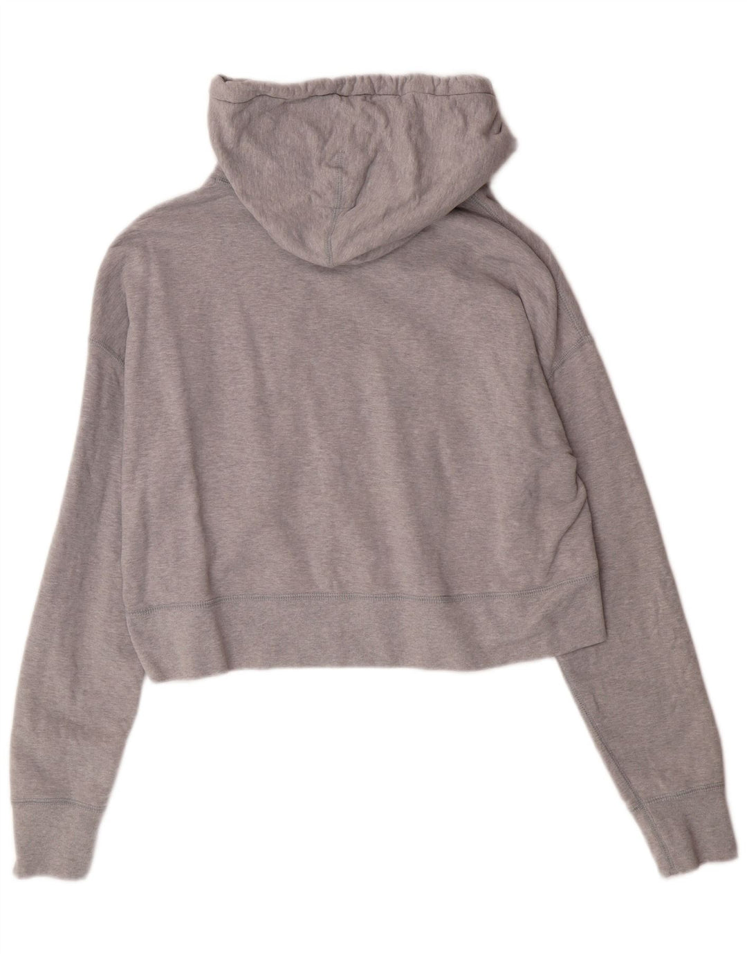 Converse Pull à capuche crop oversize pour femme UK 44 Gris moyen Coton