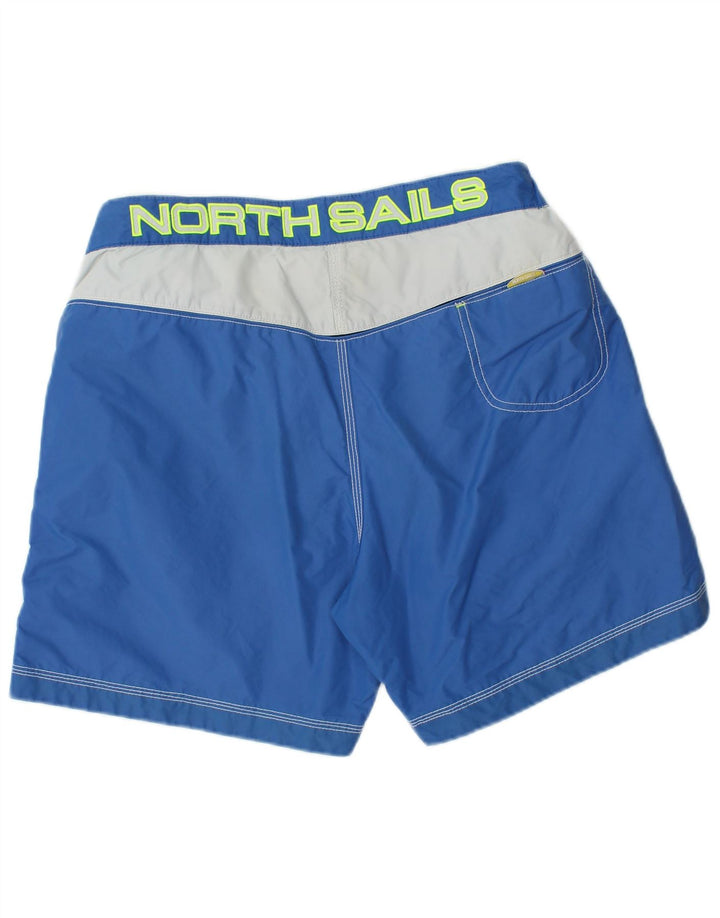 North Sails Short de Bain Graphique Homme Bleu Moyen Polyamide Colorblock