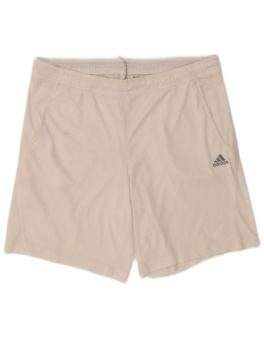 Adidas Short de sport pour homme Large Blanc Polyester