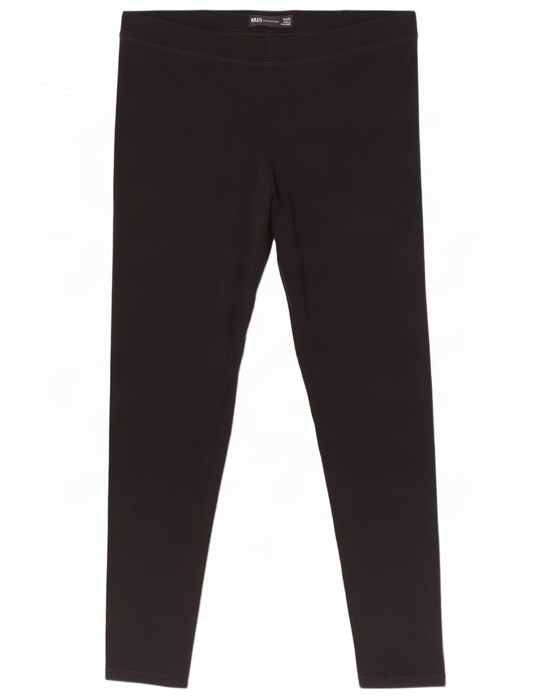 Marks & Spencer Leggings Femme UK 12 Coton Noir Moyen