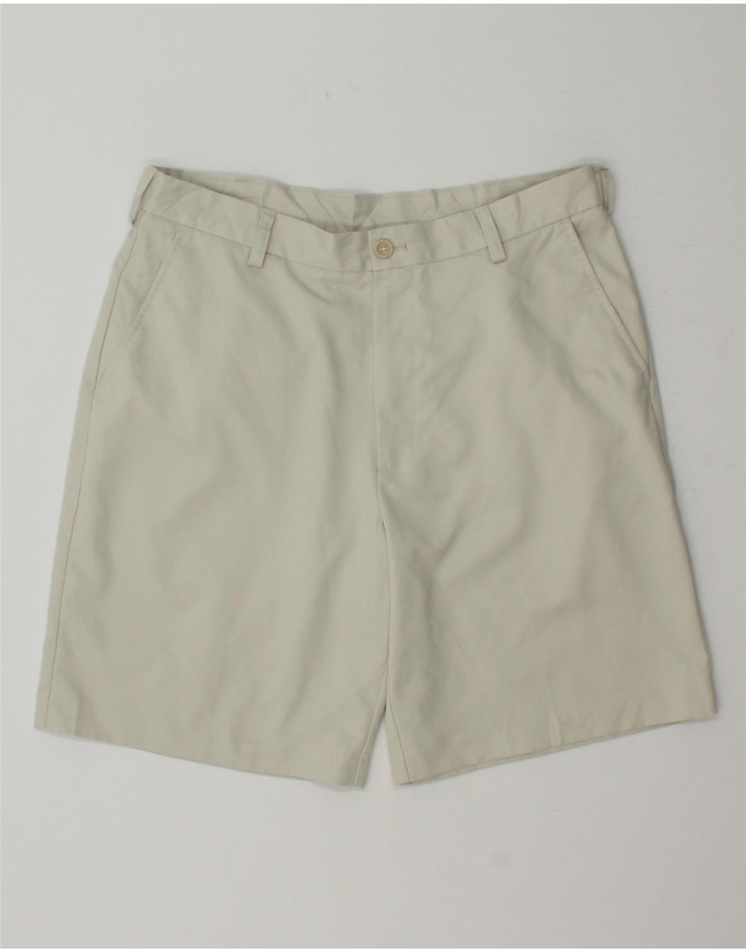 IZOD Mens Chino Shorts W34 Large Off White Polyester Vintage Izod and Second-Hand Izod from Messina Hembry 