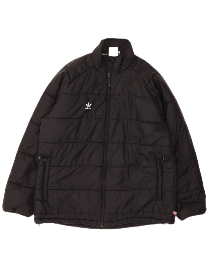 ADIDAS Veste rembourrée pour hommes UK 42 XL Nylon noir