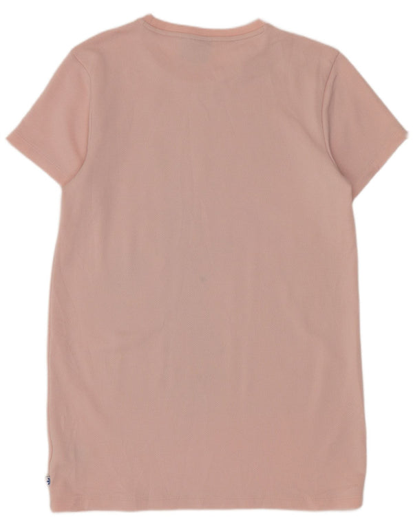 Adidas Robe t-shirt graphique coupe ample pour femme UK 10 Petit Rose Sports