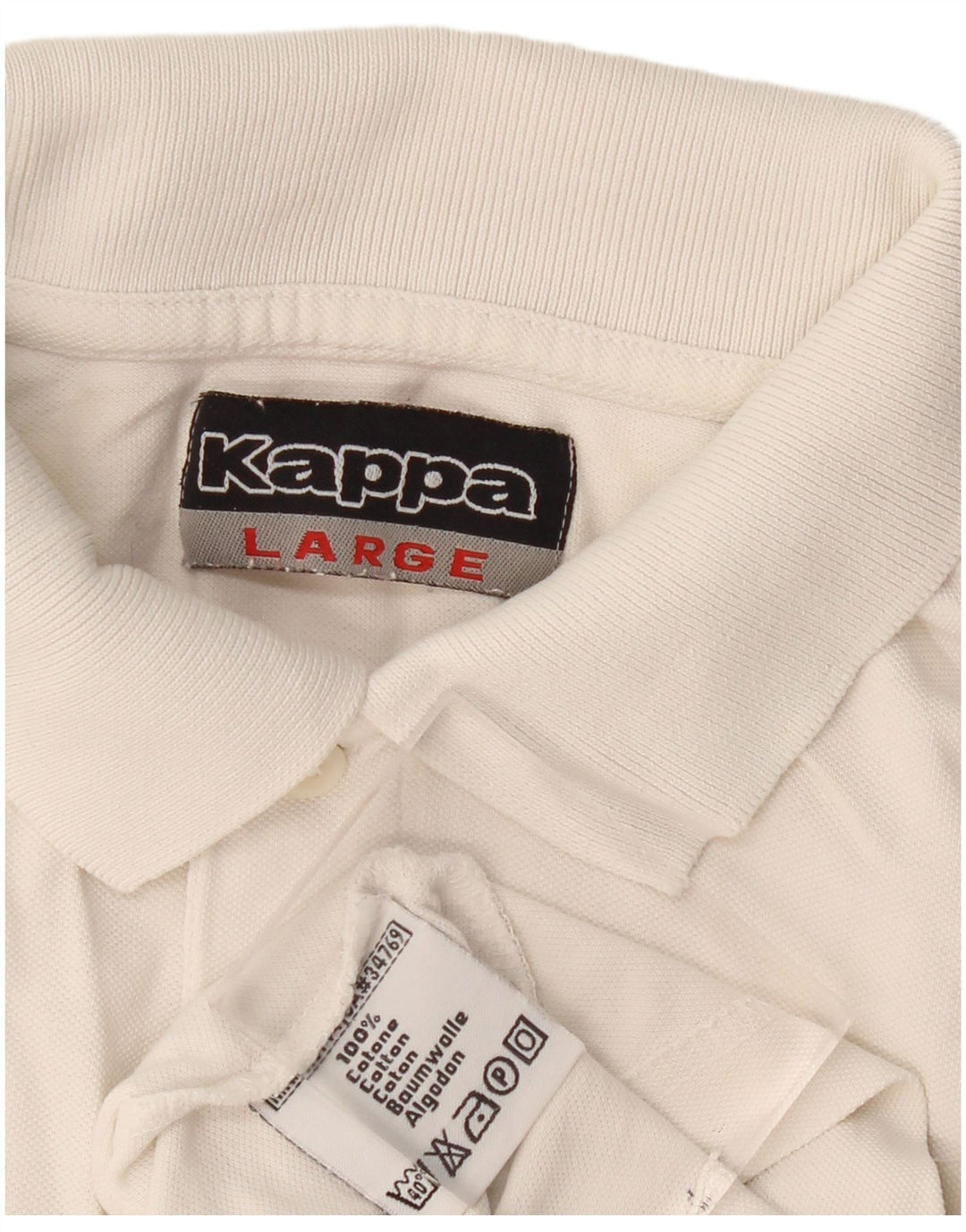 Kappa Polo Homme Grand Blanc Coton
