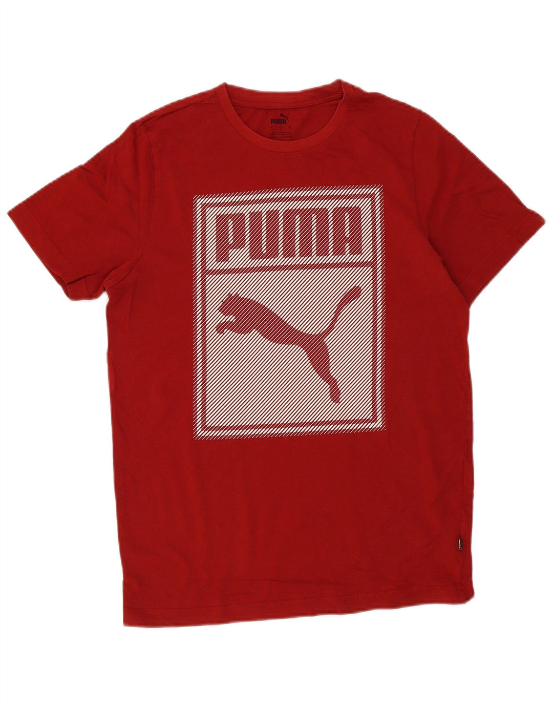 Puma T-Shirt Graphique Homme Petit Rouge Coton