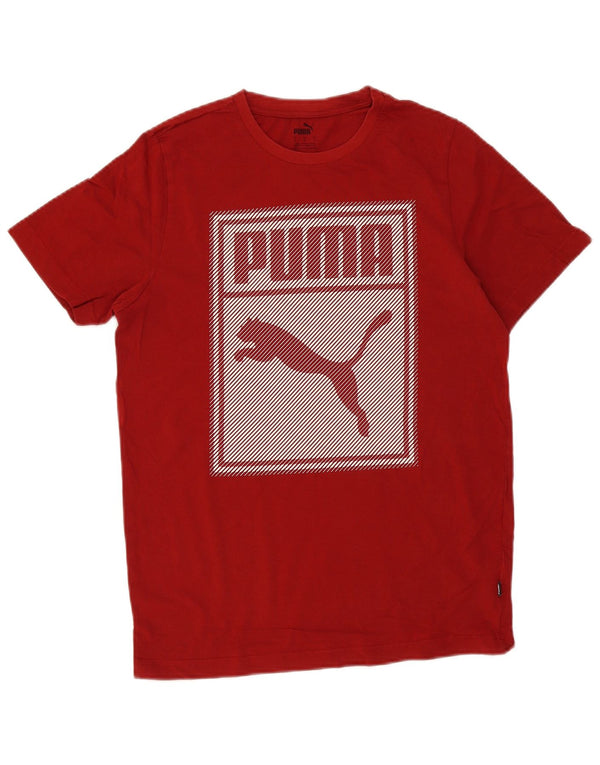 Puma T-Shirt Graphique Homme Petit Rouge Coton