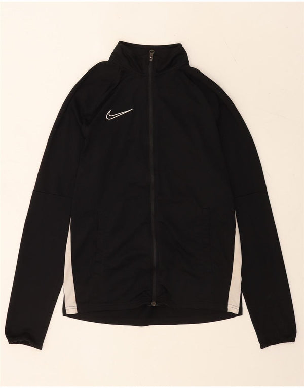 Veste de survêtement Nike Dri Fit pour hommes, polyester color block noir moyen