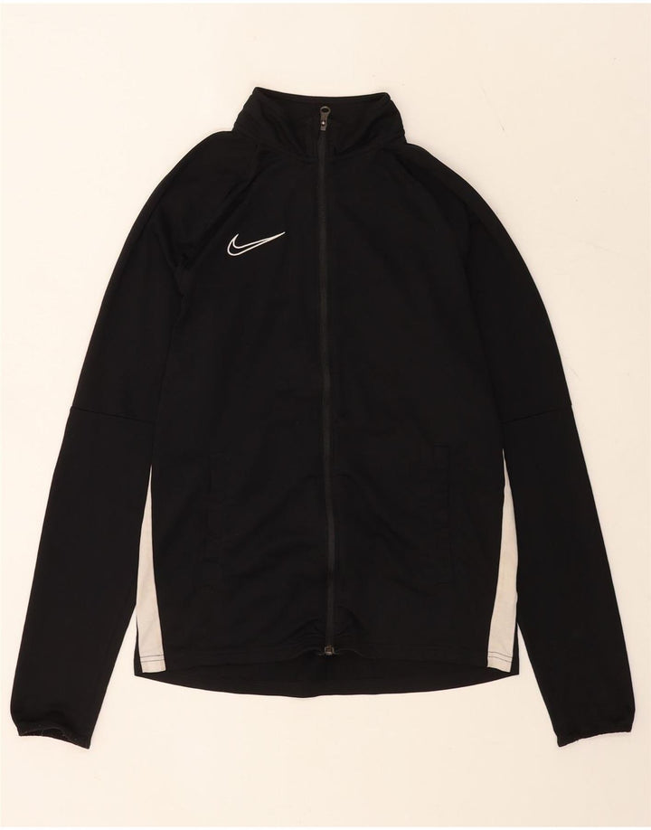 Veste de survêtement Nike Dri Fit pour hommes, polyester color block noir moyen