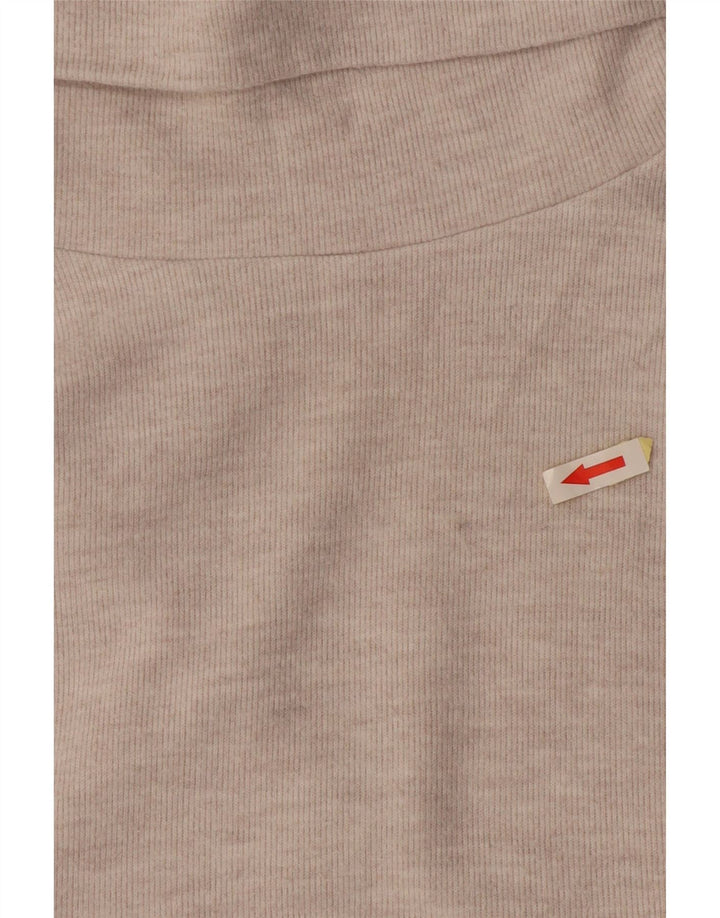 Zara Chemisier sans manches à col roulé pour femme UK 10 Petit Blanc