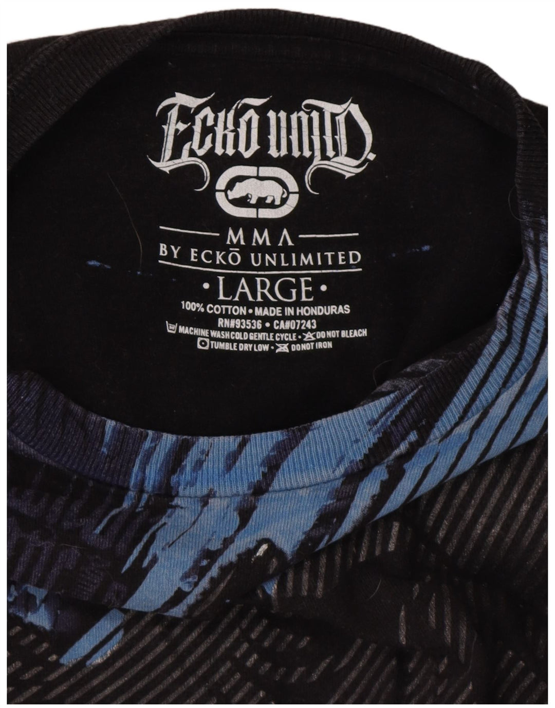 Ecko Unltd T-Shirt graphique pour hommes, grand coton noir