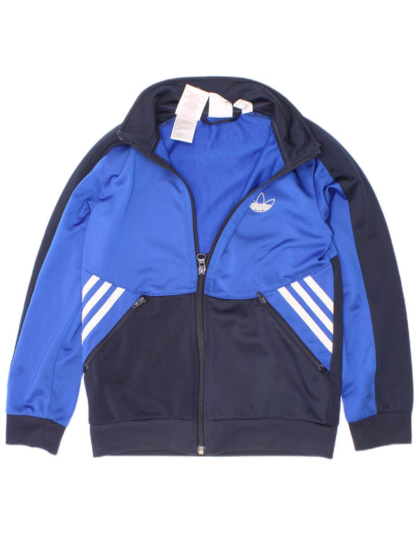 Adidas Veste de Survêtement Primegreen Garçon 7-8 Ans Bleu Colorblock