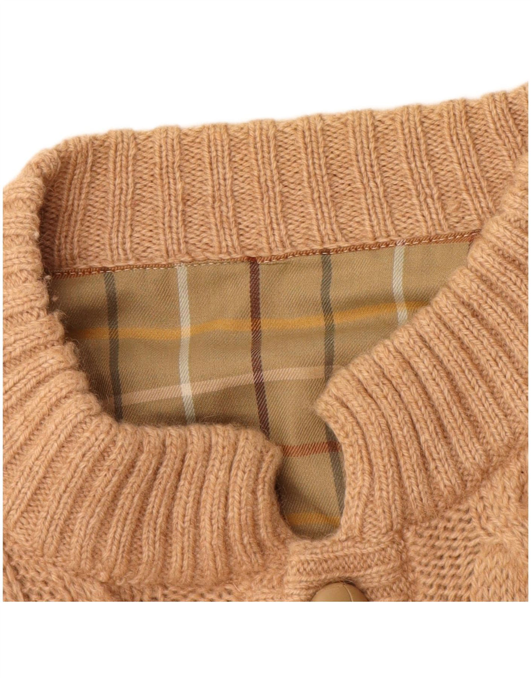 vintage Mens Cardigan Pull Grand Beige