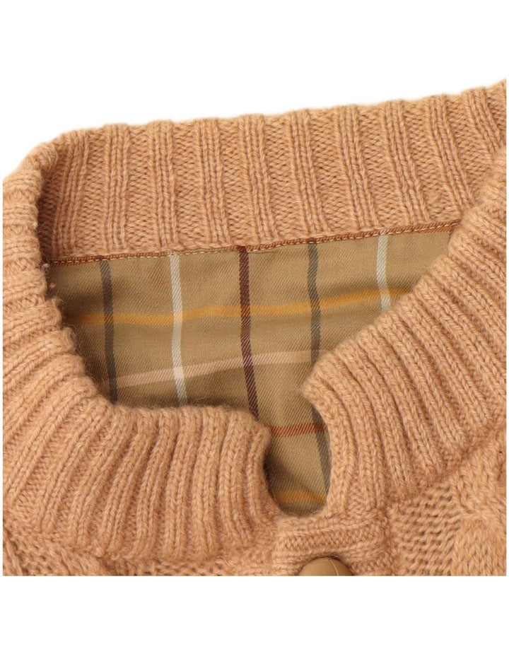 vintage Mens Cardigan Pull Grand Beige