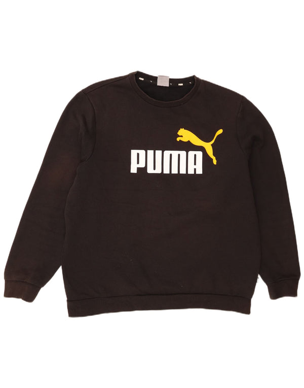 Puma Sweat-Shirt Graphique Homme XL Noir Coton