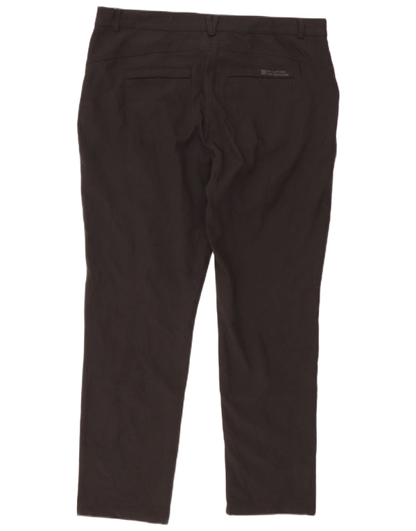 Mountain Warehouse Womens Straight Chino Trousers UK 18 XL W38 L30 Black